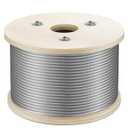WAYSKA Stainless Steel Cable 3/16 Inch, 500FT 304 Stainless Steel Wire Rope, 7 x 19 Strands Construction for Deck Cable Railing Systems, Clotheslines, Ziplines, and DIY Balustrades
