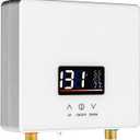 Tankless Water Heater Electric 110V, 6000W Instant Water Heater Under Sink, Conversion Between Fahrenheit and Celsius, Remote Control