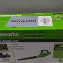 Greenworks 40V Leaf Blower/Sweeper, 150 MPH / 135 CFM, Lightweight, Quiet, with 2.0 Ah Battery and Charger, Perfect for Residential Lawn Care, Leaf Blowing Debris, Dust, Light Snow, and More