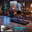 NEWBULIG Walking Pad Treadmill for Home, Lightweight Walk Machine with Remote Control and LED Display, Portable Treadmill Under Desk for Walking, Jogging, Running, Black 42.2"D x 22.1"W x 38"H