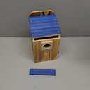 Blue Bird Houses for Outside - Durable Birdhouses for Outdoors with Clear View Panel & Predator Guard for Bluebird Wren Swallow Finch Chickadee Cardinal
