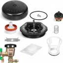 RK12-420 Repair Kit for Zurn Wilkins 420XL/420 Model 1/2"3/4" Pressure Vacuum Breaker (PVB) Freeze Repair Kit, Includes Seat, Float, Bonnet, Poppet, Relief Valve, O-Rings & Canopy