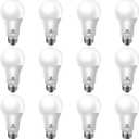 Energetic 75W Equivalent A19 LED Light Bulb, 3000K Warm White, Non-Dimmable LED Light Bulb, 1200lm, UL Listed, E26 Medium Base, 12-Pack