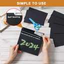 Black Blank Note Cards and Envelopes 5 x 7 Heavyweight Flat Cardstock and A7 Envelopes Printable Self Seal 20 Packs for Birthday, Wedding Invitations, Thank You Cards, Baby Shower