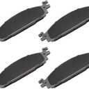 Cciyu D1508 4pcs Front Ceramic Brake Pads Kits Fit For Ford For Explorer 2011-2019,For Flex 2012-2019,For Taurus 2011-2019,For Lincoln For MKS 2012,For Lincoln For MKT 2012-2019