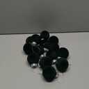 30 pcs Red and Green Flocked Velvet Christmas Tree Ball 2.4inch Christmas Tree Ornaments Shatterproof Plastic Decorative Hanging for Xmas Holiday Family Home Store Indoor Decor