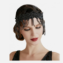 Women Vintage 1920's Flapper Headpiece Roaring 20S Headband Chain Hair Accessory