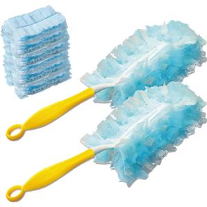 Heavy Duty Duster Refills - Compatible with Swiffer Duster,20 Count 360 Duster Refills with 1 Handle,Unscented Dusters for Cleaning,Dust Remove Heavy Duty Duster Refills - Compatible with Swiffer Duster,20 Count 360 Duster Refills with 1 Handle,Unscented Dusters for Cleaning,Dust Remove