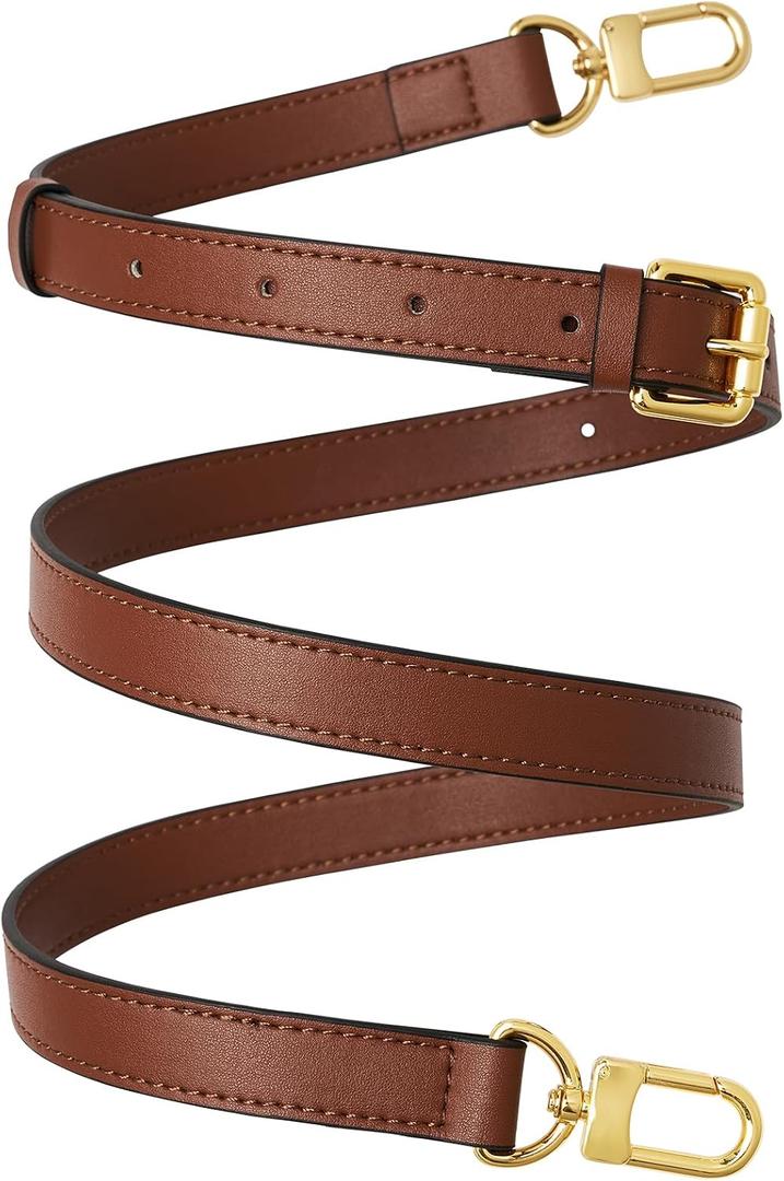 Genuine Vachetta Leather Crossbody Strap Genuine Leather Adjustable Replacement Strap for Shoulder Bag Handbag Purse