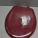 Bemis Classic Colors Slow Close Toilet Seat, Easy Clean Hinges and Durable Plastic Seat, Made in USA, Round, Loganberry