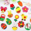Worgree Easter Crafts for Kids, 36 Pcs DIY Wooden Magnets Art Craft Supplies Painting Kit for Boys Girls Ages 4-8 8-12 Birthday Easter Activities Toys Gifts Party Favors Basket Goodie Bag Stuffers