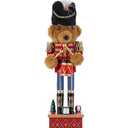 Christmas Decorations Nutcracker Ornament,6.3 Inch Wooden Traditional Nutcracker,Festive Collectible Christmas Nutcracker,Painted Nutcracker Figures Party Tabletop Thanksgiving Decor(Mouse King)