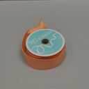 Solid Diagonal Weave Wired Edge Ribbon, 10 Yards (1.5 Inch, Peach)