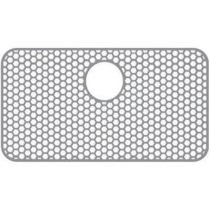 Silicone Sink Protectors for Kitchen Sink, 26"x14" kitchen Sink Mat Non-Slip Heat Resistant for Protection of Stainless Steel Sink and Tableware (Grey)