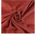 58/60'' Wide Soft Shiny Stretch Metallic Knit Fabric, Two Color Fabric, Unique. Used for Dancewear Wedding Dress DIY Clothing Fabrics(Red)