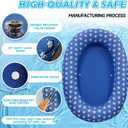 Inflatable Dog Float for Large Dogs, Up to 180 Lbs, Foldable & Puncture-Resistant Doggy Float for Pool, Portable Dog Float Bed Pet Swimming Accessory, Pet-Friendly Outdoor Fun, Blue
