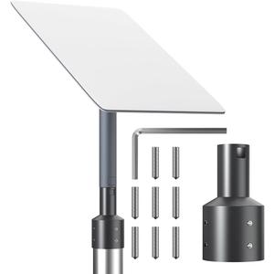 Pole Mount,Pipe Adapter,Aluminum Mounting Kit for Starlink V2 TV Masts and Satellite Masts (2.5" MT6)
