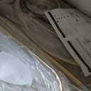 Large Gold Sputnik Chandelier Mid Century 12 Lights Modern L52 Milk Glass Globe Ceiling Pendant Light Fixture for High Ceiling Foyer Staircase Living Dining Room