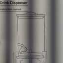 Glass Drink Dispenser with Stand,2.1 Gallons Wood Stand Cold Beverage Dispensers-Large Drink Dispensers For Parties,Bars,Restaurants