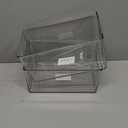 mDesign Plastic Baby Nursery and Food Organizer - Storage Holder Bin with Handles for Closet, Cupboard, Cabinet, Drawers, Shelves - Holds Canned Food, Bottles - Ligne Collection - 2 Pack - Clear