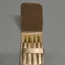 Tweezers for Eyebrows, Slant Tip and Pointed Eyebrow Tweezer Set Great Precision for Eyebrows Facial Hair, Ingrown Hair, Splinter, Blackhead and Tick Remover (4-piece) (Gold)