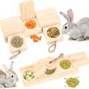 2-Piece Rabbit Toys,Bunny Hideout,Bunny Toys for Rabbits Indoor,Interactive Treat Toys for Hamsters,Rats,Guinea Pigs