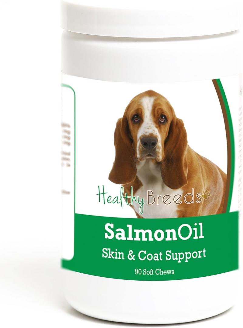 Healthy Breeds Basset Hound Salmon Oil Soft Chews 90 Count