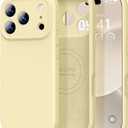 Vooii Magnetic for iPhone 17 Pro Case, Compatible with Magsafe (Premium Liquid Silicone) (Integrated Camera Control Button) Full Body Protective Anti-Scratch Microfiber Lining 6.3", Creamy Yellow