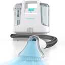 HAUSHOF Portable Carpet Spot and Upholstery Cleaner, Lightweight Handheld Deep Cleaner Machine for Pet Stains, Sofa, Rug, Mattress, Car Seat and Curtain, White & Light Grey