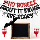 Red Ribbon Week Decorations, Drug Free Decor, Halloween Red Ribbon Week Party Decorations, Red  Black Glitter