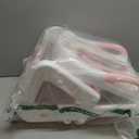 Orzbow Potty Training Seat, 2-IN-1 Toddler Potty Training Toilet with Step Stool, Stability Toilet Seat for Boys Girls with Splash Guard and Anti-Slip Pad, Adjustable Ladder & Potty Seat Height, Pink