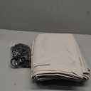 Extra Long Custom 102 Inch Curtains, 100% Blackout Curtains for Bedroom Weather Burg Thermal Insulated Noise Cancelling Pleated Heading Tape Hook Back Tab Ivory Beige Kids Boho Drapes 2 Panel Set (Natural Linen)