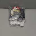 Black and Silver Birthday Decorations for Men Women Boys Girls, 85PCS White Black and Silver Party Decorations, Happy Birthday Backdrop Banner Tablecloth Confetti Star Balloons Arch Fringe Curtains