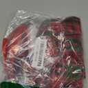 30 Inch Christmas Tree Skirt Mat Short Plush Red Xmas Tree Skirts for Indoor Outdoor Christmas Tree Decoration(Red & Green Plaid)