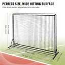 9.4ft x 7.4ft Tennis Rebounder Net, Tennis Rebounder Trainer, Multi-Sport Training Bounce Back Net for Tennis, Baseball, Lacrosse, Hockey, Softball, Pickleball, Ball, for Backyard and Indoor & Outdoor, 112"