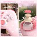 Kuitmor Pink Switch Controller,Hello Kitty Hall Effect Controllers Wireless for Switch 2/1/OLED/Lite,PC,Android,iOS, Bluetooth + Wired + 2.4G Receiver (Sold Separately),1000mAh Battery,6-Axis Gyro,Dual Vibration,RGB Breathing Light