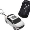 for Chevrolet 2016-2024 Malibu Camaro Trax Traverse Key Fob Cover - White | Compatible with Chevrolet 2016 - 2024 Sonic Cruze Volt Equinox Spark 3/4/5 Buttons Smart Remote Key