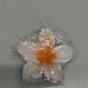 Flower Hair Claw Clips - Hawaiian for Women | Plumeria for Thin | Strong Hold jaw clip | Claw Clips for Girls| Preppy Flower Hair Clip (White)