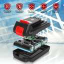 20v Lithium Battery Replacement: 4.0ah Compatible with Black and Decker LBXR20 LBXR2020 LBXR2520 LB2XR20 - Extended Runtime for Cordless Power Tools Drill 2 Pack