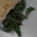 6FT Artificial Cedar Christmas Garland for Mantle Christmas Decorations Real Touch Realistic Greenery Faux Pine Garlands for Xmas Home Decoration Fake Winter Indoor Outdoor Garland Door Decor