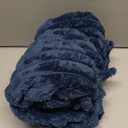 Ultra Soft Fleece Throw Blanket  Lightweight Cozy Plush Microfiber for Couch, Bed & Travel  Warm All-Season Decorative Blanket 50"x60", Machine Washable (Dark Blue)