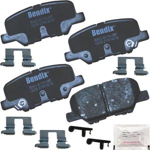 Bendix Priority1 CFC1679 Ceramic Rear Brake Pads for Mazda 3 2018-2014, 3 Sport 2016-2014, 6 2015-2014, Mitsubishi ASX 2015-2013, Outlander 2018-2014, Outlander Sport 2023-2013, RVR 2023-2013