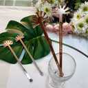 Pack of 20 Sun Drink Stirrers,Acrylic Sunshine Cocktail Stir Sticks for Party&Festival Decorations,Baby Theme Stirrers (Rose Gold Mirror)