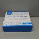 HHMJSM 5 Pcs Glass Food Storage Containers With 132 Pantry Labels Preprinted - Thicken(3mm) Jars Airtight Bamboo Lid Stackable Kitchen Canisters Set For Candy, Cookie, Rice, Sugar, Flour