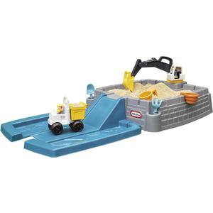 Little Tikes Dirt Diggers Excavator Sandbox for Kids, Including lid and Play Sand Accessories, Multicolor, 9 x 28.5 x 29 inches