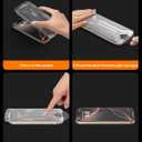 2 x 2 Pack for iPhone 15 Pro Max Privacy Screen Protector Tempered Glass:9H+ Durable, Auto Positioning, Bubble Free, High Definition, Easy Installation