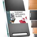 Ibyx Elegant Sliding Tray for Your Coffee Maker & Heavy Kitchen Appliances - Sturdy, Slides Easily from Under The Cabinet (Black, 7.5W x 14.5D)