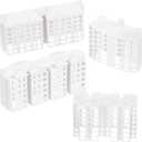 Alasum 4pcs Miniature Apartment Building Railway Modern City Grand Apartment Models Unpainted Sand Table Mini Building Model for Dollhouse Layout Prop