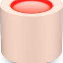 Dimmable Nursery Night Light: Red Light Therapy Sleep Sound Machine with 38 Soothing Sounds & Calming Womb Soother Memory Function, White Noise Sound Machine with Timer for Baby Adult Gift (Peach) (PN-01)