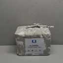 Great Bay Home Flannel Sheet Set Queen Size - 100% Turkish Cotton, Double-Brushed, Lodge-Printed Bed Sheets - Ultra-Soft, Cozy, 4-Piece Bedding Set (Enchanted Woods - Grey)